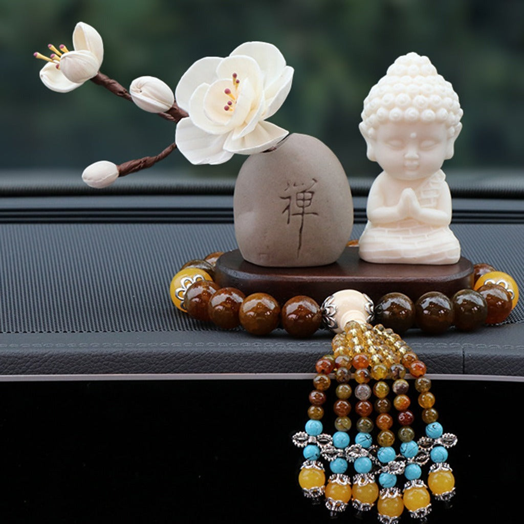 Handmade Golden Lotus Buddha Figurine – Symbol of Serenity, Wisdom & Inner Peace | Zen Ara Grove
