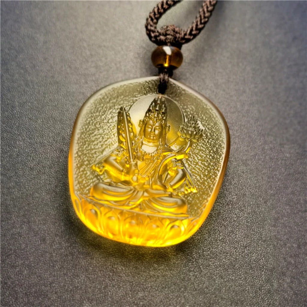 Waterdrop Liuli Buddha Pendant – Symbol of Peace and Blessings | Zen Ara Grove
