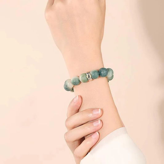 LIMITED TIME OFFER · Bodhi Seed Zodiac Buddha Bracelet — Engraved Om Mani Padme Hum | Zen Ara Grove