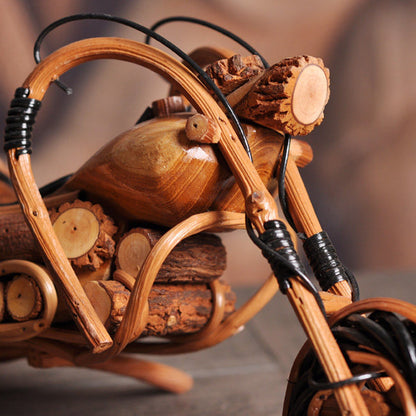 Rustic Rattan Motorcycle Décor – Soul of Freedom, Spirit of Craft | Zen Ara Grove