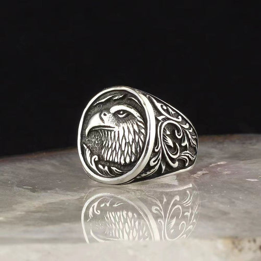 Vintage Eagle Head Ring – Spirit of Freedom | Zen Ara Grove