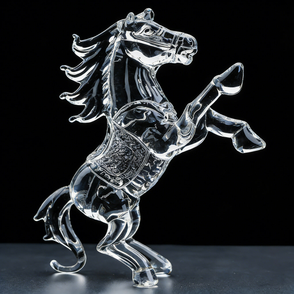 Crystal Glass Zodiac Horse Figurine – A Symbol of Strength and Grace | Zen Ara Grove