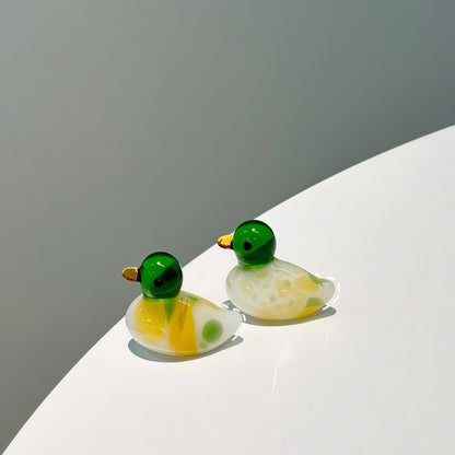 Peaceful Glass Duck Figurine – Bringing Calm Energy and Joy to Your Space | Zen Ara Grove