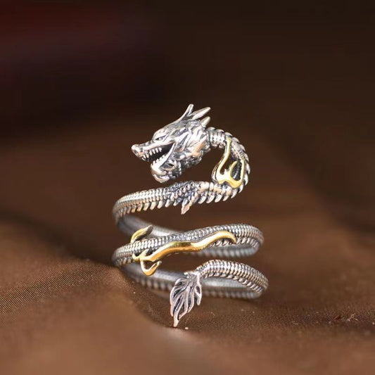 Eastern Dragon Ring – Guardian of Strength and Fortune | Zen Ara Grove