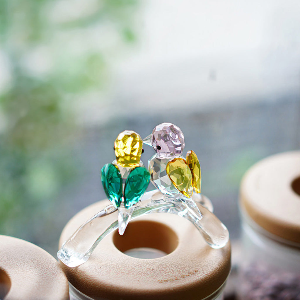 Crystal Glass Bird Figurine – A Graceful Symbol of Companionship | Zen Ara Grove
