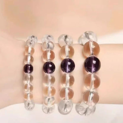 Handcrafted Clear Quartz Bead Bracelet – Natural Crystal for Clarity & Energy | Zen Ara Grove