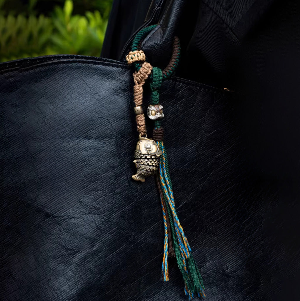 Lucky Koi Fish Pendant – Articulated Moving Tail for Stress Relief | Zen Ara Grove