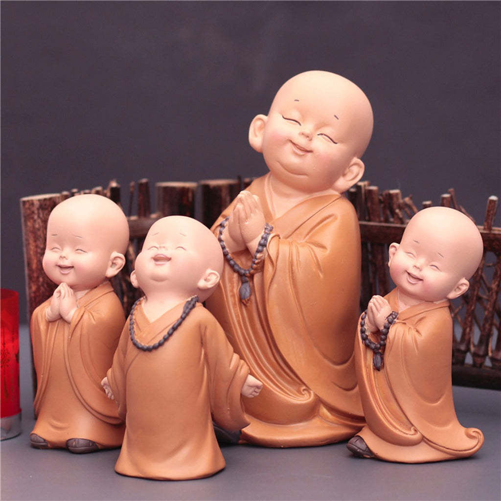 Cute Zen Monk Figurines| Zen Ara Grove