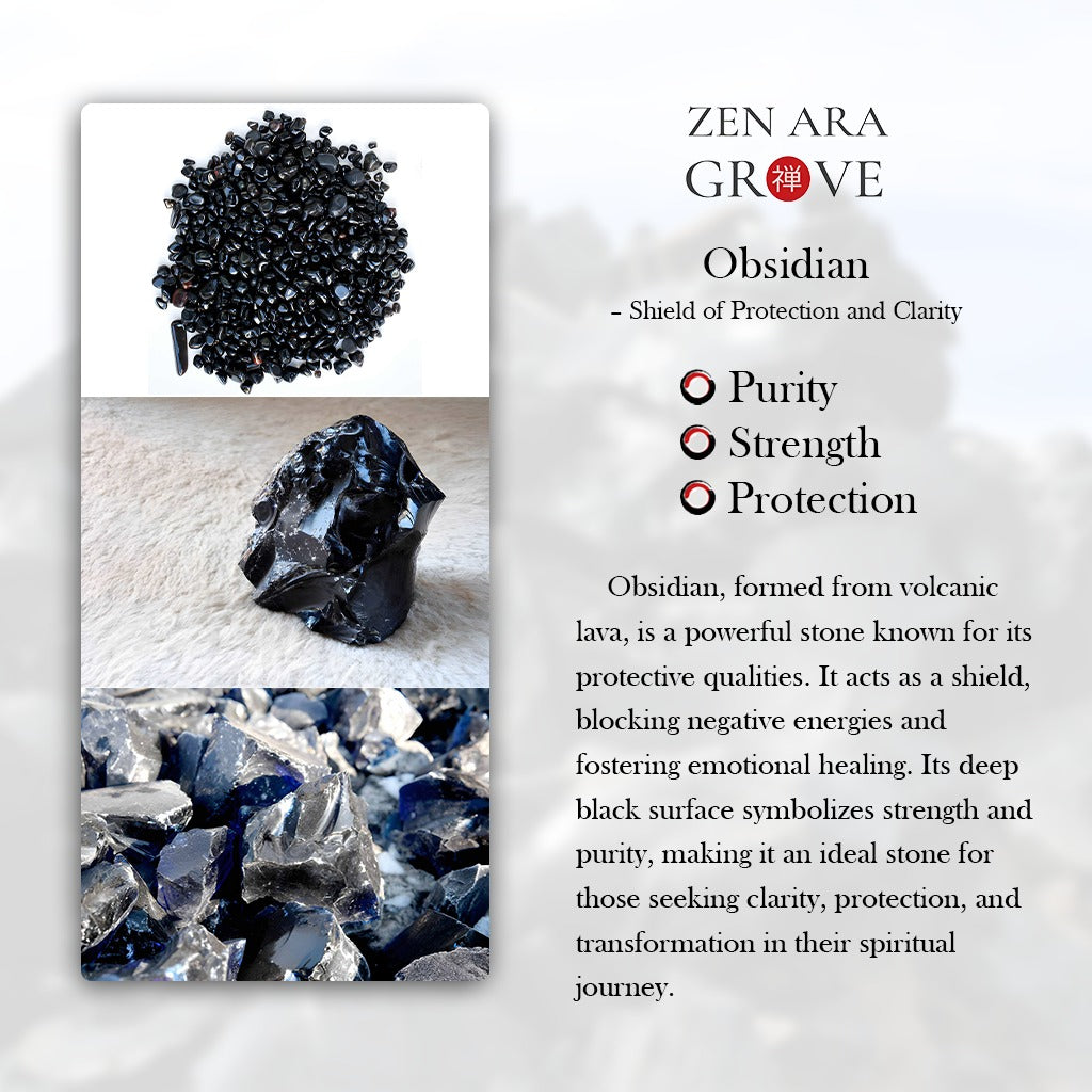 Obsidian Multi-Wrap Bracelet with Tiger’s Eye Accents – Protection & Strength | Zen Ara Grove