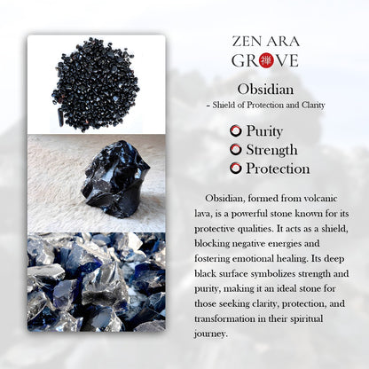 Obsidian Multi-Wrap Bracelet with Tiger’s Eye Accents – Protection & Strength | Zen Ara Grove