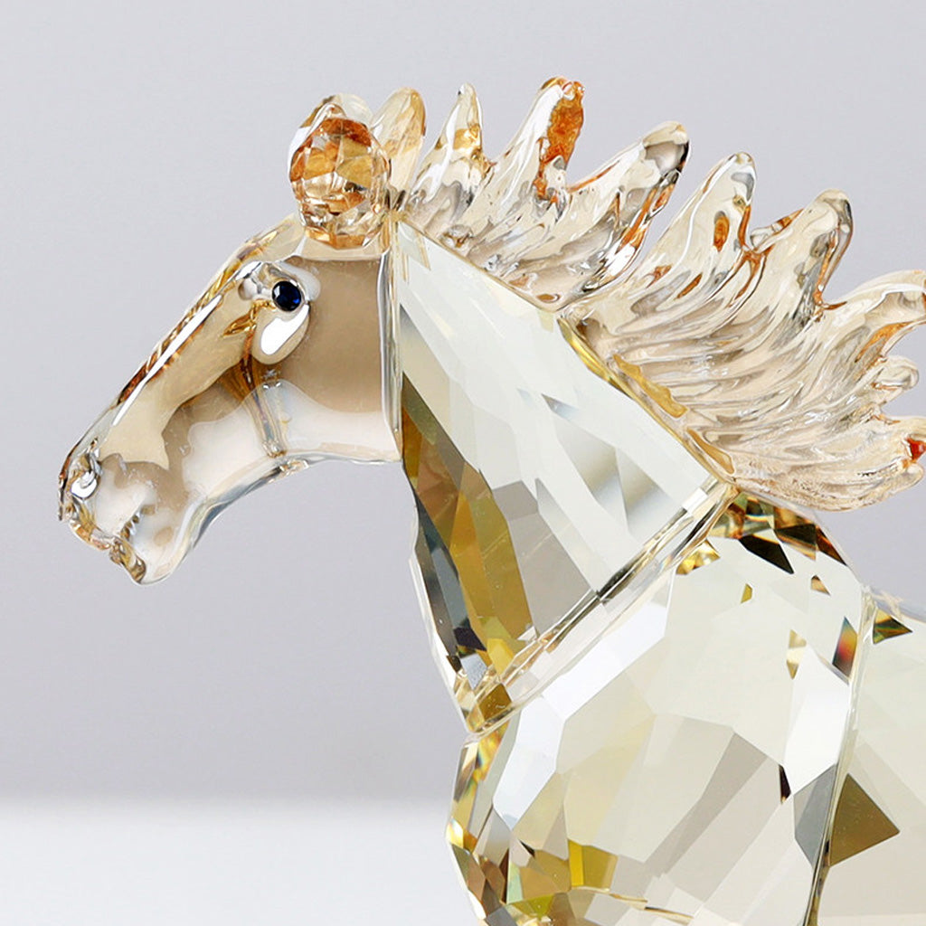Galloping Crystal Glass Horse Figurine – A Symbol of Freedom and Power | Zen Ara Grove