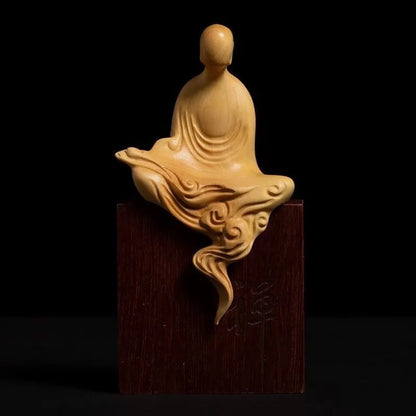 Handcrafted Wooden Faceless Buddha – Embracing Zen Spirit & Inner Peace | Zen Ara Grove