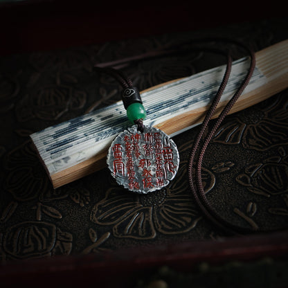 999 Pure Silver Handcrafted Tai Chi Bagua Pendant Necklace – Protection & Harmony | Zen Ara Grove