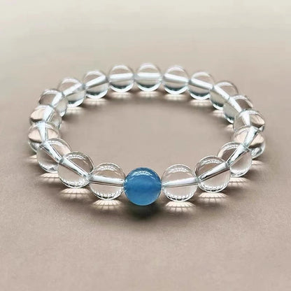 Handcrafted Clear Quartz Bead Bracelet – Natural Crystal for Clarity & Energy | Zen Ara Grove