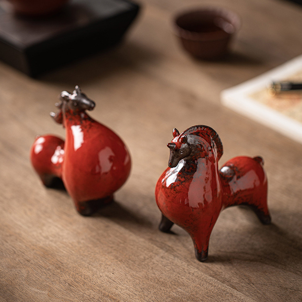 Tang Dynasty Ceramic Horse Figurine | Zen Ara Grove