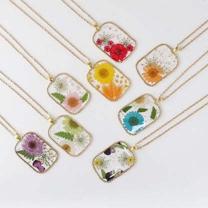 BloomCapsule™ Pressed Flora Resin Pendant Collection