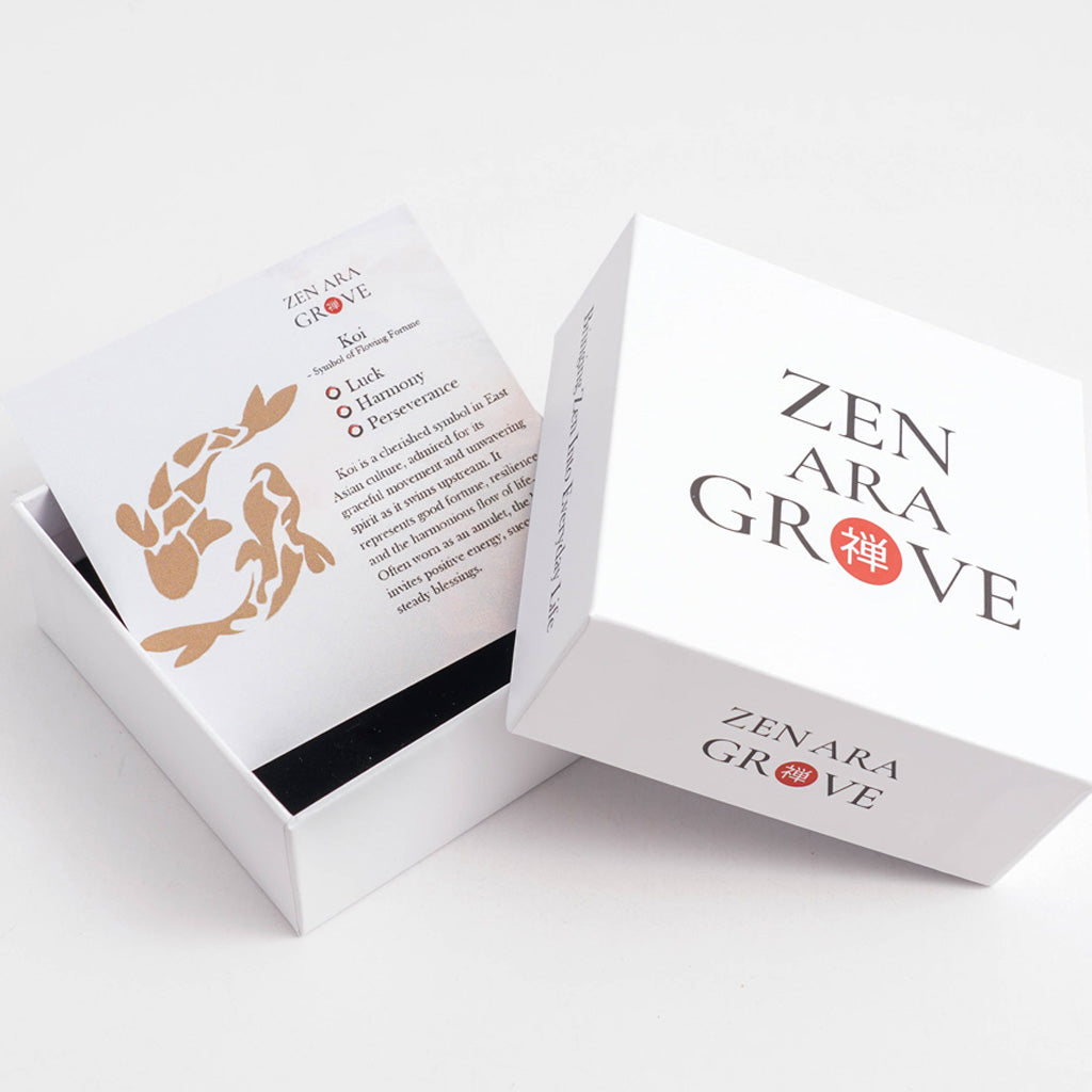 Milky White Ceramic Mug with Koi Motif – Elegant Glaze for Hot and Cold Drinks | Zen Ara Grove