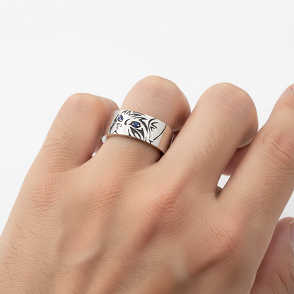 $9.99  Starlit Gaze – Cat Ring with Celestial Eyes | Zen Ara Grove
