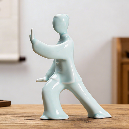 Kung Fu Tai Chi Master Ceramic Figurine | Zen Ara Grove