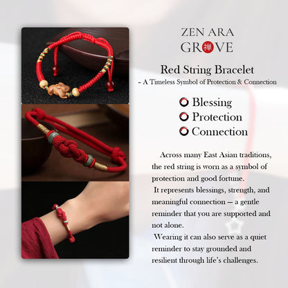 Hetian Jade Safety Knot Handwoven Bracelet – Luck & Prosperity | Zen Ara Grove