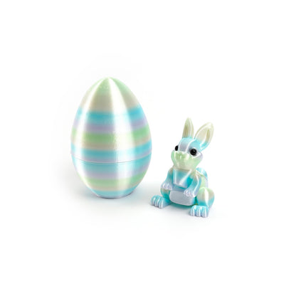 3D Printed Easter Bunny Egg Figurine – Symbol of Hope & Renewal | Zen Ara Grove