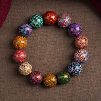Lacquered Multi-Gem Bead Bracelet | Zen Ara Grove