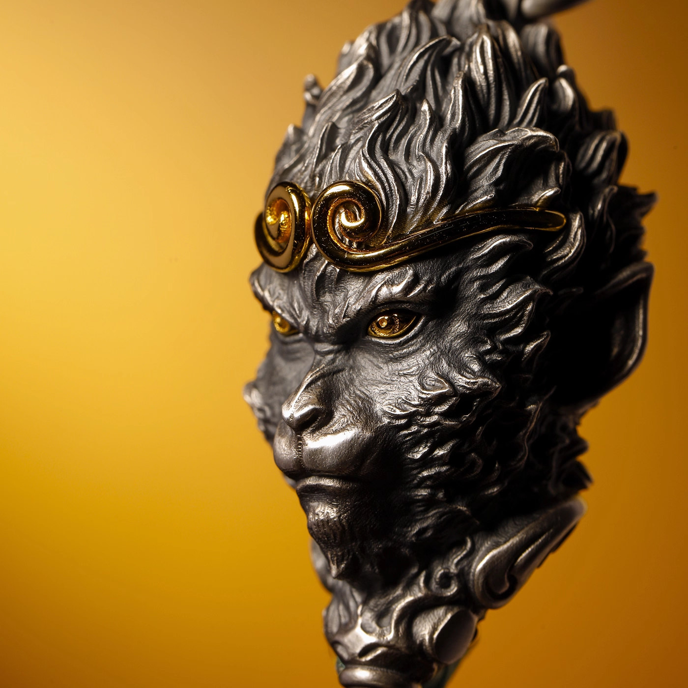 TODAY ONLY! Wukong Pendant – The Monkey King with Golden Headband | Zen Ara Grove