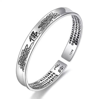 Vintage Lotus Buddha Bangle - Inner Sutra