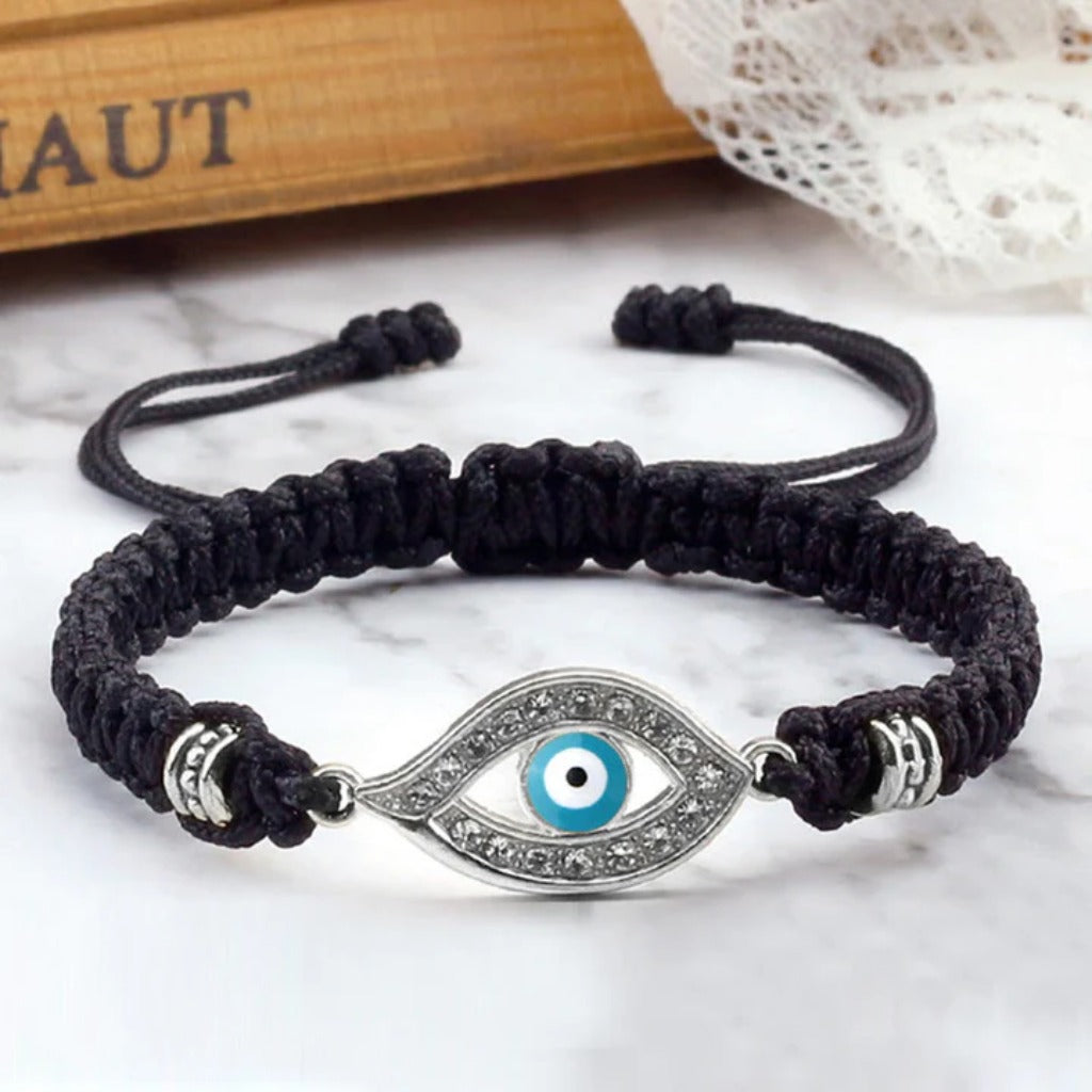 Adjustable Evil Eye Cord Bracelet – Ward Off Negativity, Invite Good Fortune | Zen Ara Grove