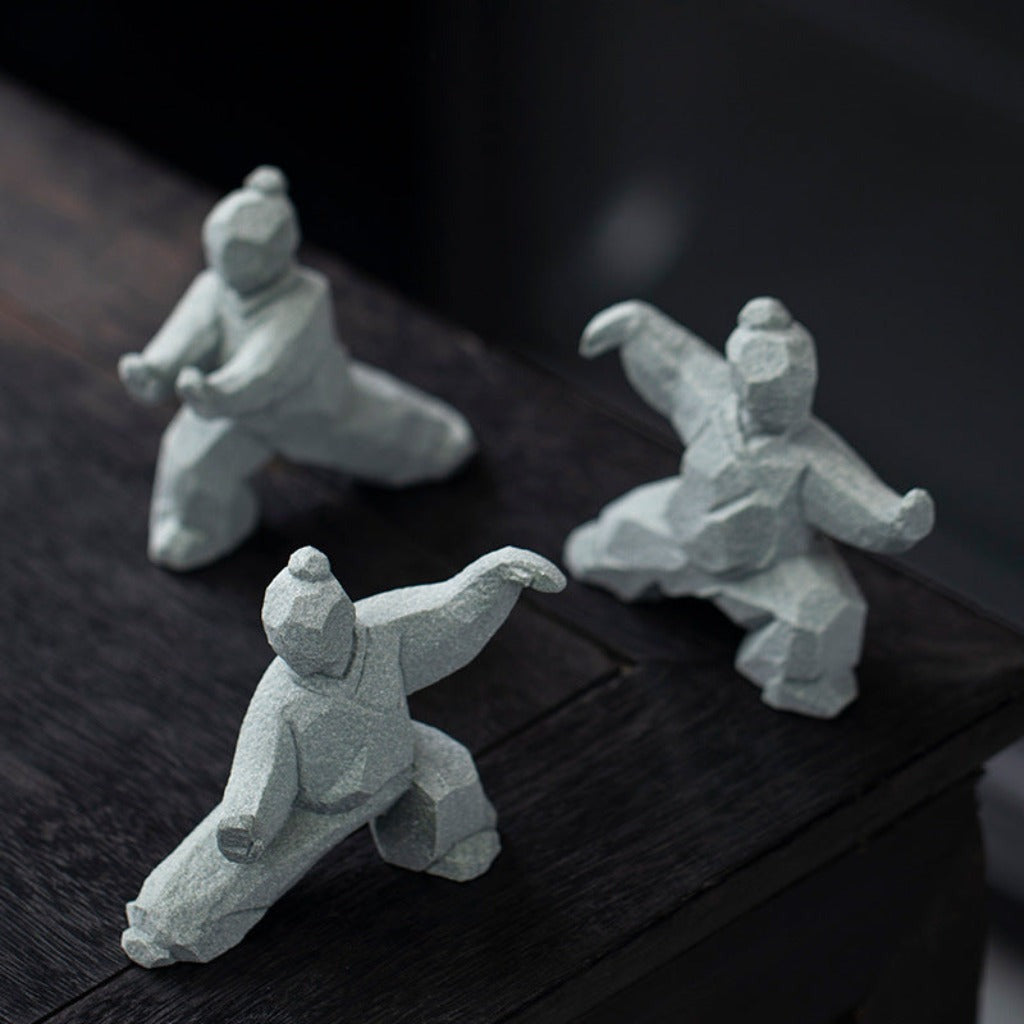 Tai Chi Kung Fu Creative Figurine Set | Zen Ara Grove