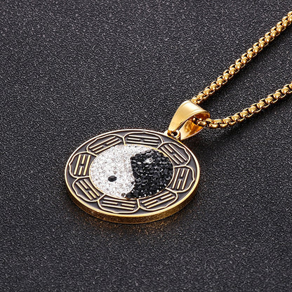 Taiji Bagua Yin-Yang Pendant Necklace – Energy & Protection | Zen Ara Grove