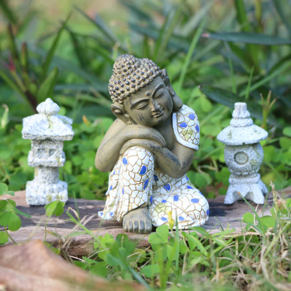 Buddha Stones Meditating Zen Buddha Serenity Resin Statue Figurine Home Decoration| Zen Ara Grove