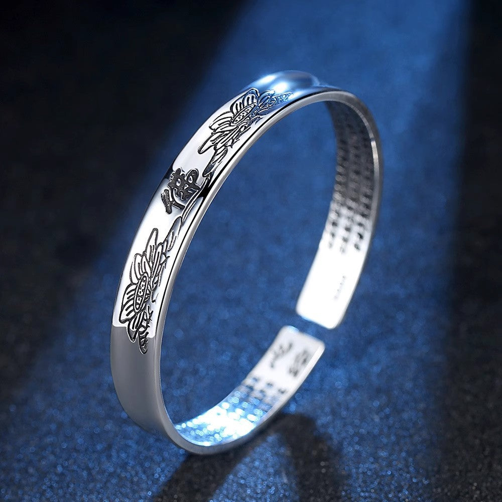 TODAY ONLY! Vintage Lotus Buddha Bangle - Inner Sutra