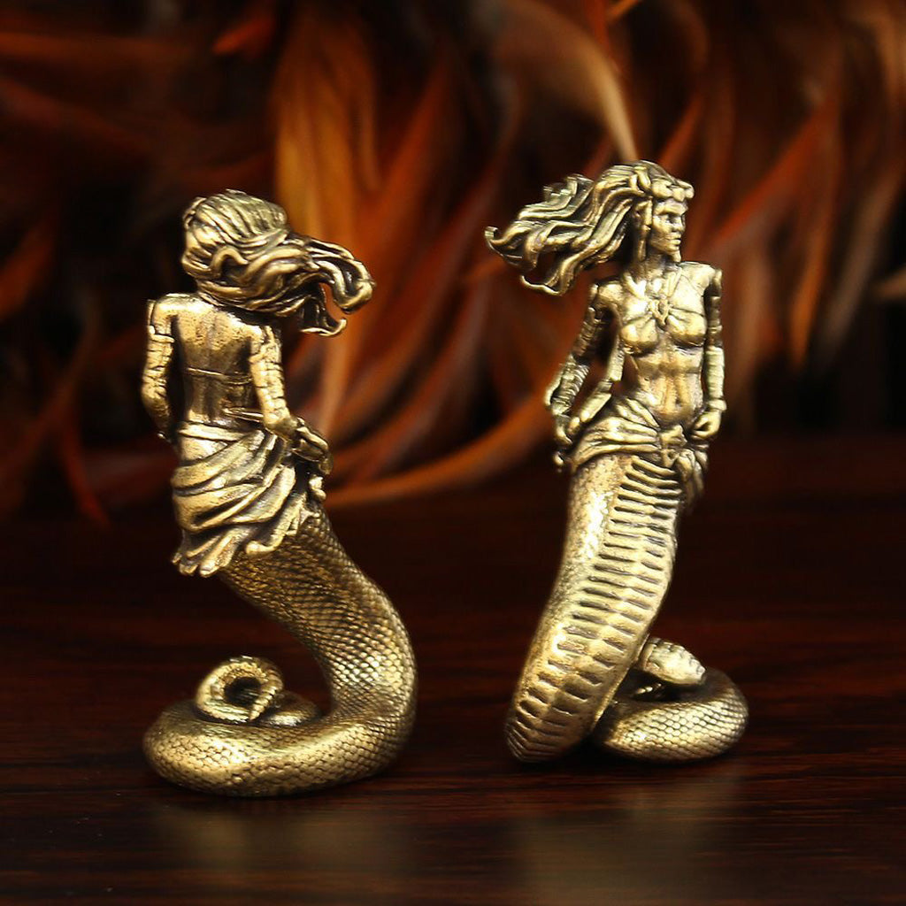Brass Medusa Figurine – Mythical Guardian of Power and Mystery | Zen Ara Grove