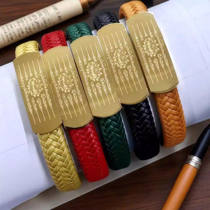 Orange Taisui Talisman Titanium Bracelet – Symbol of Protection and Courage | Zen Ara Grove