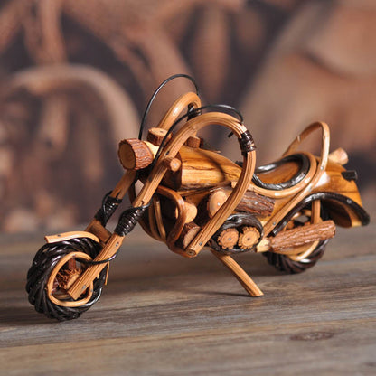 Rustic Rattan Motorcycle Décor – Soul of Freedom, Spirit of Craft | Zen Ara Grove