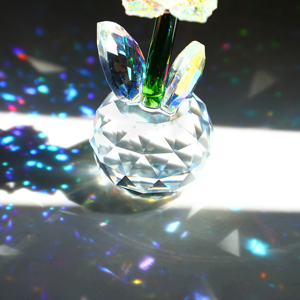 Crystal Glass Sunflower – Blooming with Rainbow Light and Endless Warmth | Zen Ara Grove