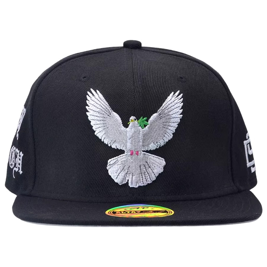 Peace Dove Olive Branch Embroidered Hat – Casual Style, Timeless Message | Zen Ara Grove