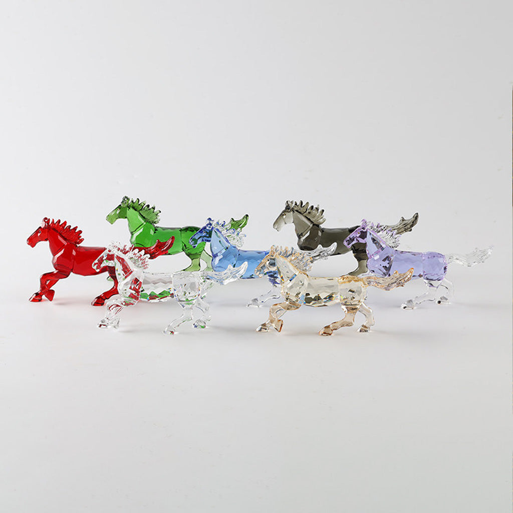Galloping Crystal Glass Horse Figurine – A Symbol of Freedom and Power | Zen Ara Grove