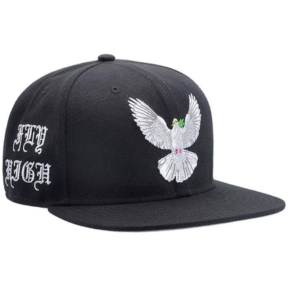 Peace Dove Olive Branch Embroidered Hat – Casual Style, Timeless Message | Zen Ara Grove