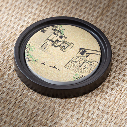 Oriental Zen Style Drink Coaster | Zen Ara Grove