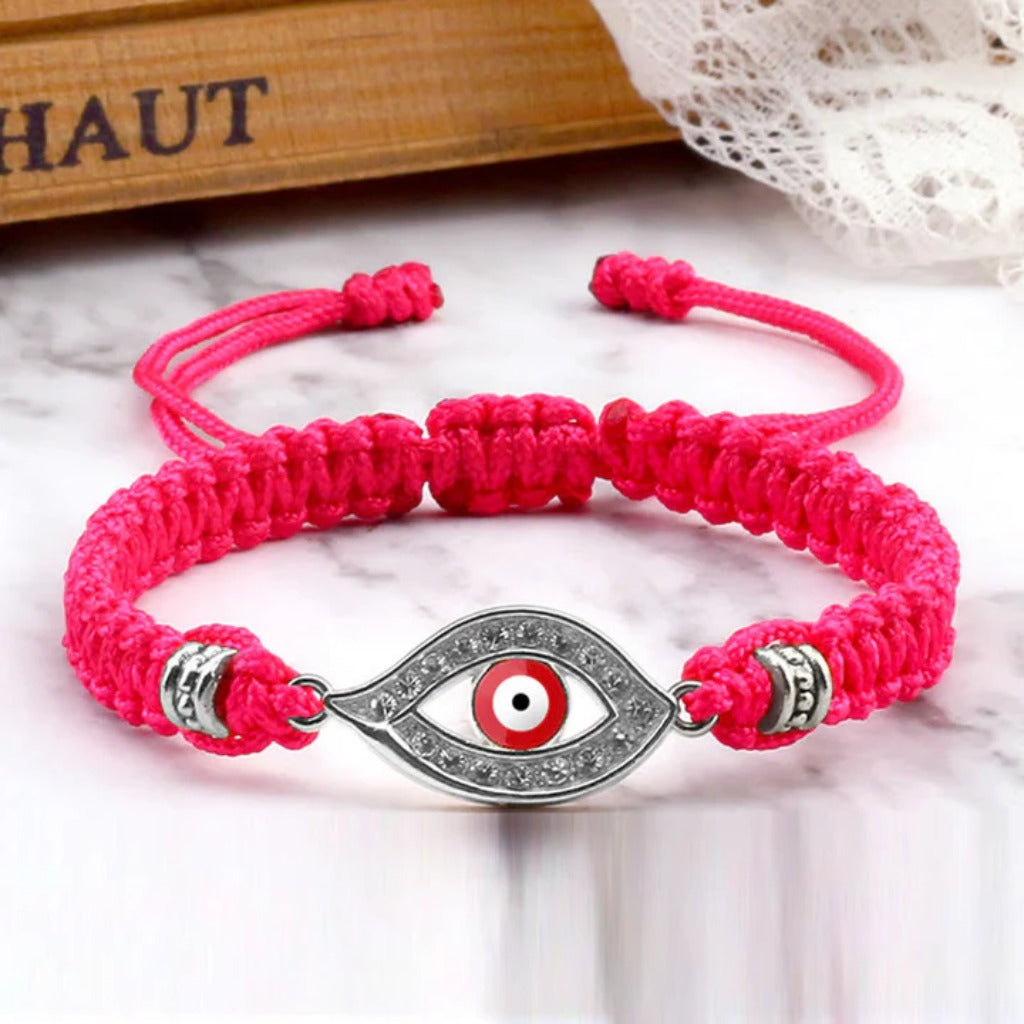 Adjustable Evil Eye Cord Bracelet – Ward Off Negativity, Invite Good Fortune | Zen Ara Grove