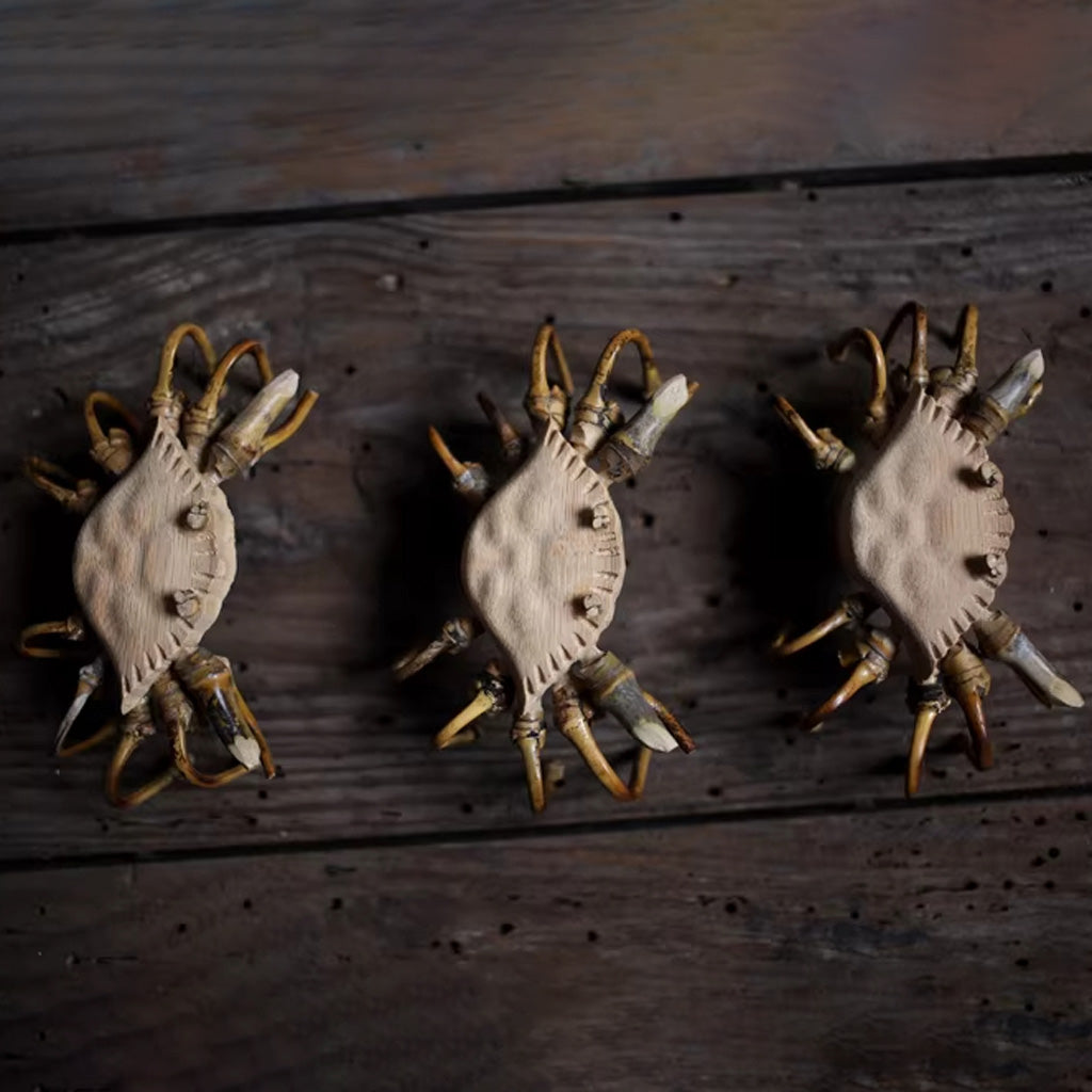 Handcrafted Bamboo Crab Sculpture – Eco-Friendly Symbol of Strength | Zen Ara Grove