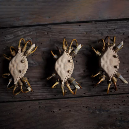 Handcrafted Bamboo Crab Sculpture – Eco-Friendly Symbol of Strength | Zen Ara Grove