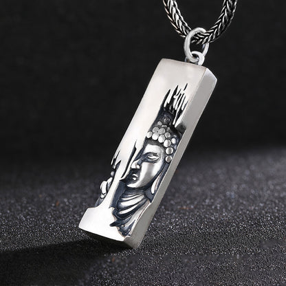 One-Side Buddha Amulet – Guardian Pendant of Inner Awakening | Zen Ara Grove