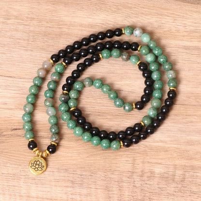 Zen Lotus Mala Bracelet – 108 Beads of Balance & Peace | Zen Ara Grove