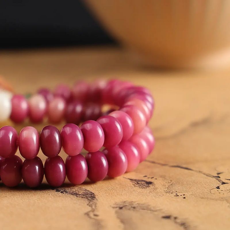 $9.99 LIMITED TIME OFFER Lotus Pod & Pink Bodhi Bead Handmade Wristband | Zen Ara Grove