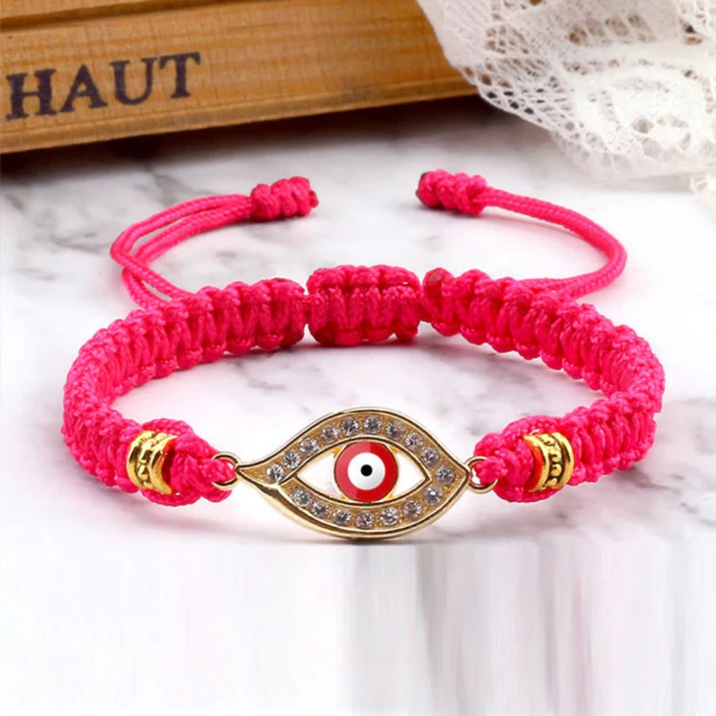 Adjustable Evil Eye Cord Bracelet – Ward Off Negativity, Invite Good Fortune | Zen Ara Grove