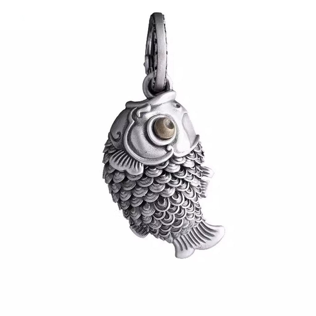 Lucky Koi Fish Pendant – Articulated Moving Tail for Stress Relief | Zen Ara Grove