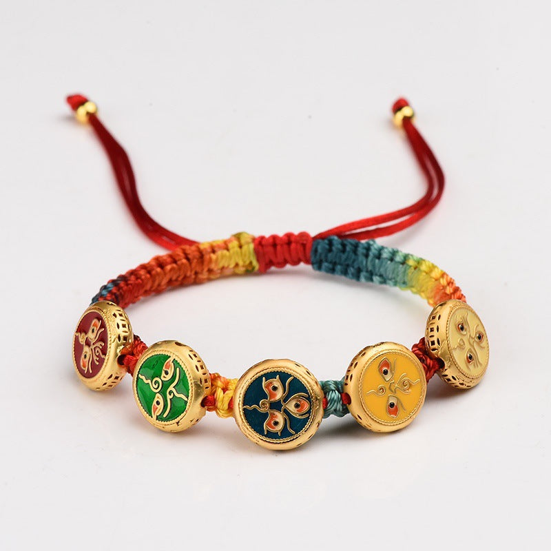 Tibetan-Inspired Five Blessings  Bracelet